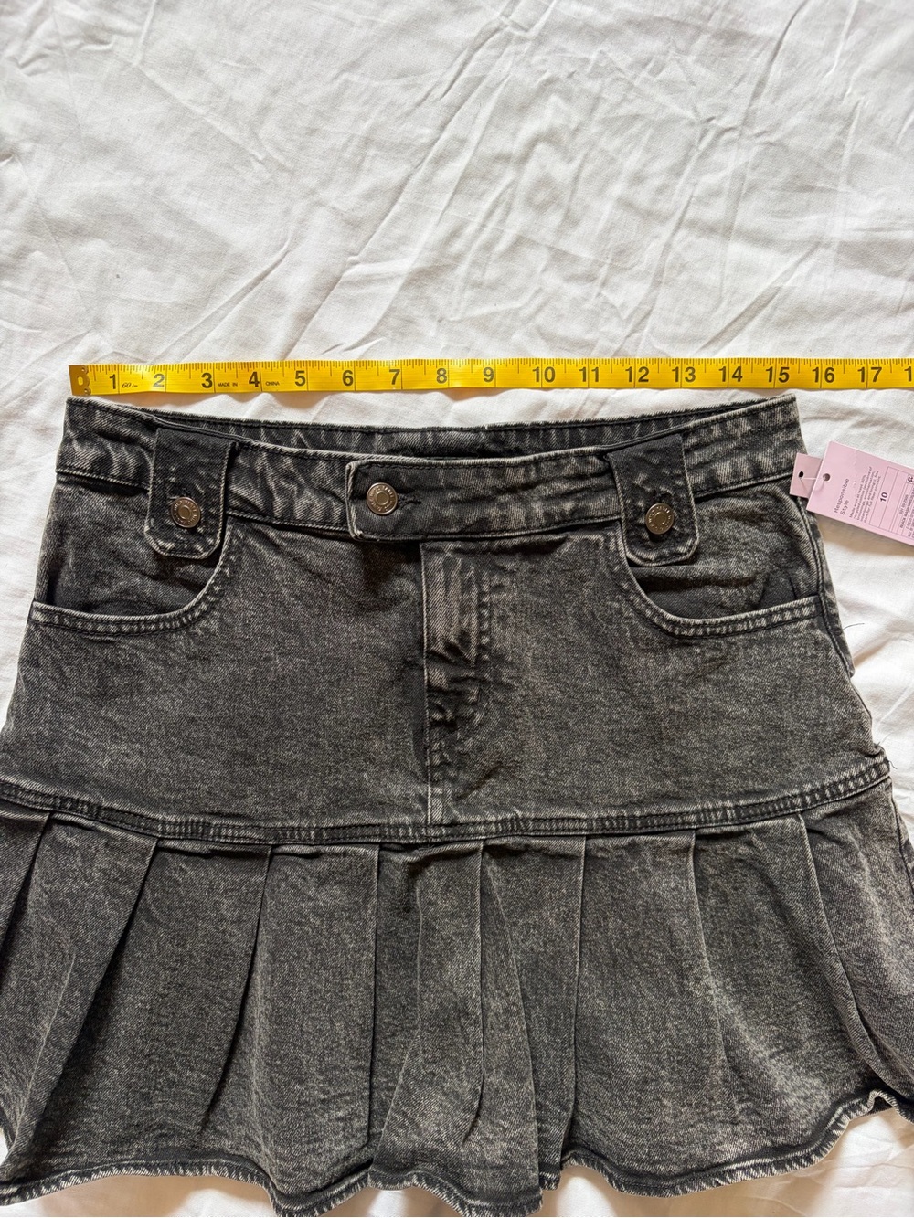 Denim Fit & Flare Mini Skirt - Picture 3 of 8